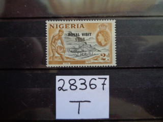 Фото марки Британская Нигерия 1956г **