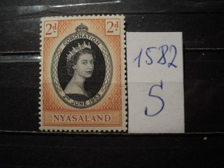Фото марки Ньяссаленд 1953г *