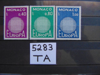 Фото марки Монако серия 1970г **