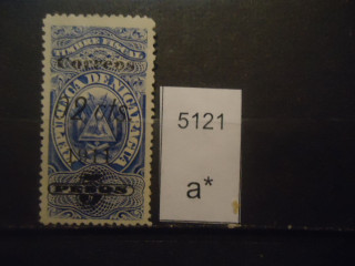 Фото марки Никарагуа 1911г надпечатка **