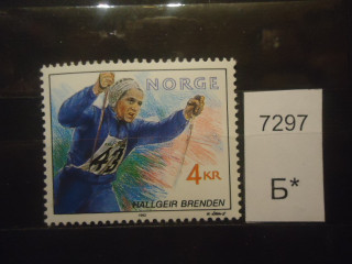 Фото марки Норвегия 1992г **
