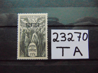 Фото марки Французский Тунис марка 1951г **