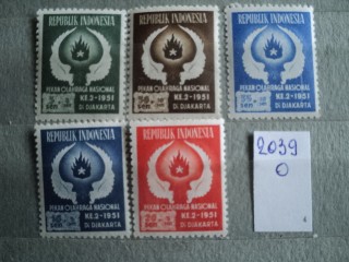 Фото марки Индонезия серия 1951г **