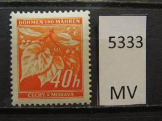 Фото марки Германская оккупация Чехословакии 1940г *