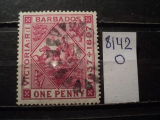 Фото марки Брит. Барбадос 1897г