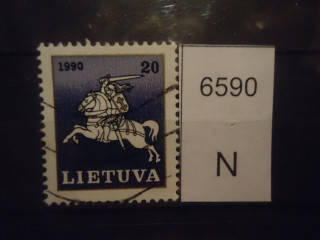 Фото марки Литва 1991г