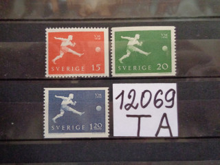 Фото марки Швеция серия 1958г **