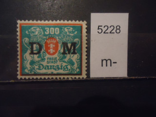 Фото марки Германия Данцинг 1923г надпечатка *