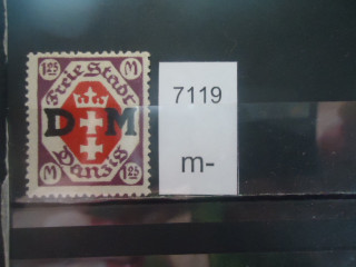 Фото марки Германия Данцинг 1922г надпечатка *