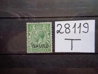 Фото марки Британское Науру 1916г *