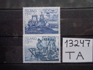 Фото марки Исландия серия 1983г **