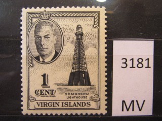 Фото марки Виргинские острова 1952г *