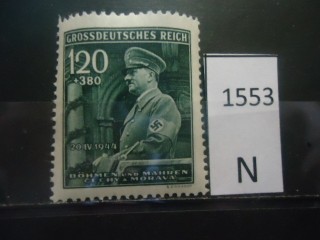 Фото марки Германская оккупация Чехословакия 1944г **