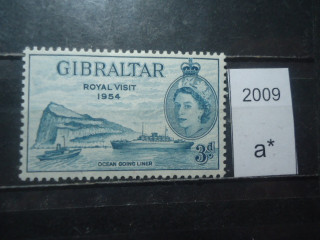 Фото марки Брит. Гибралтар 1954г **