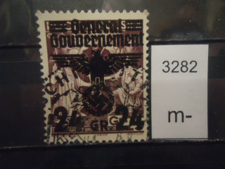 Фото марки Германская оккупация Польши 1938-40гг надпечатка