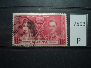 Фото марки Брит. Мальта 1937г