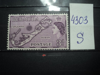 Фото марки Бермудские острова 1954г *