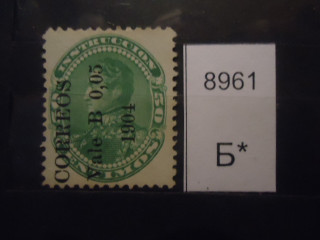Фото марки Колумбия 1904г надпечатка *
