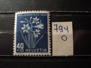 Фото марки Швейцария 1948г **