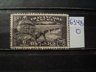 Фото марки Индийский штат Траванкор 1941г