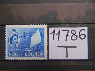 Фото марки Британское Северное Борнео 1954г **