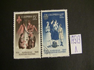 Фото марки Колумбия 1962г