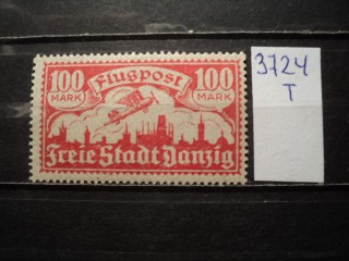 Фото марки Германская оккупация Данцига 1923г **