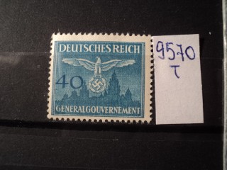 Фото марки Германская оккупация Польши 1943г **