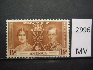 Фото марки Антигуа 1937г *