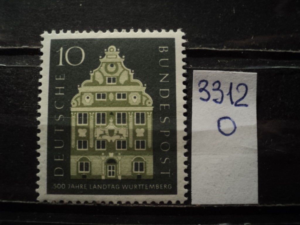 Фото марки Германия ФРГ 1957г **