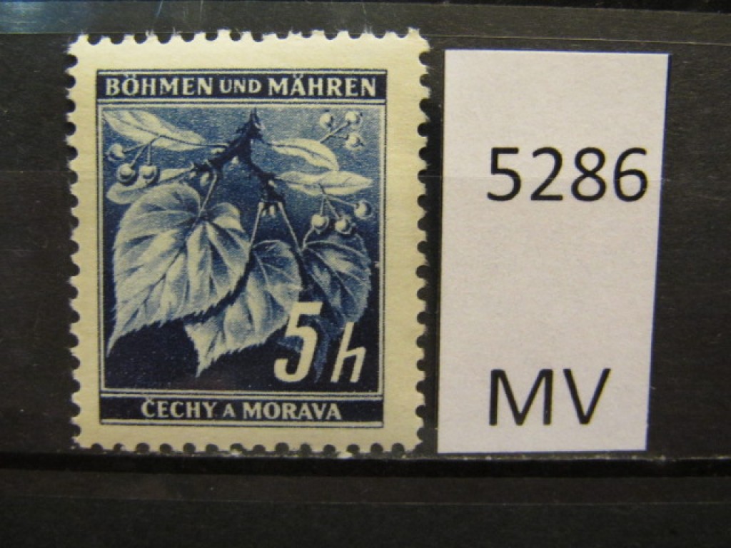 Фото марки Германская оккупация Чехословакии 1939г *