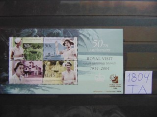 Фото марки Кокосовые острова блок 2004г **