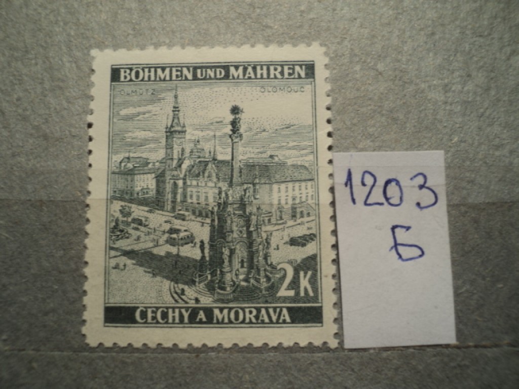 Фото марки Германская оккупация Чехословакии 1939г **