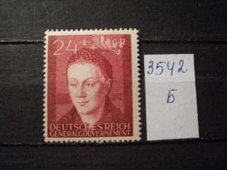 Фото марки Германская оккупация Польши 1942г **