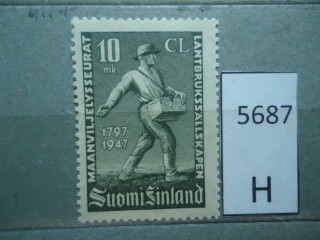 Фото марки Финляндия 1947г **