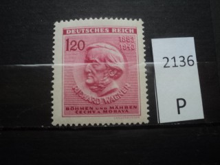 Фото марки Германская оккупация Чехословакии 1943г **