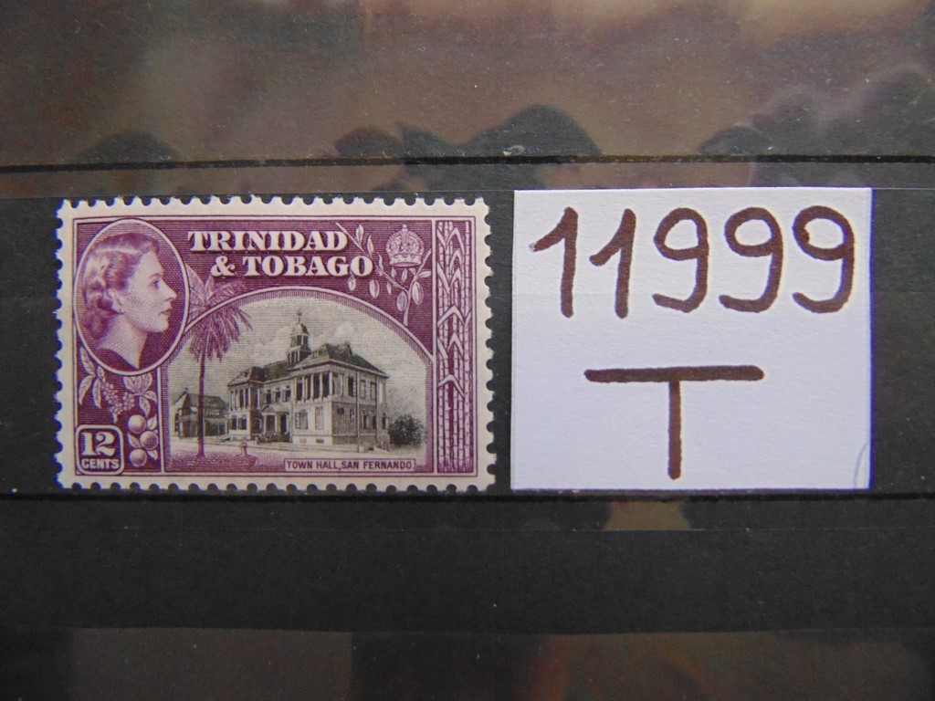 Фото марки Британские Тринидад и Тобаго 1953г *