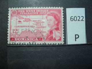 Фото марки Брит. Доминика 1958г
