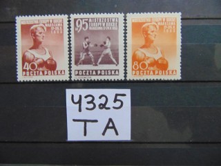 Фото марки Польша серия 1953г **