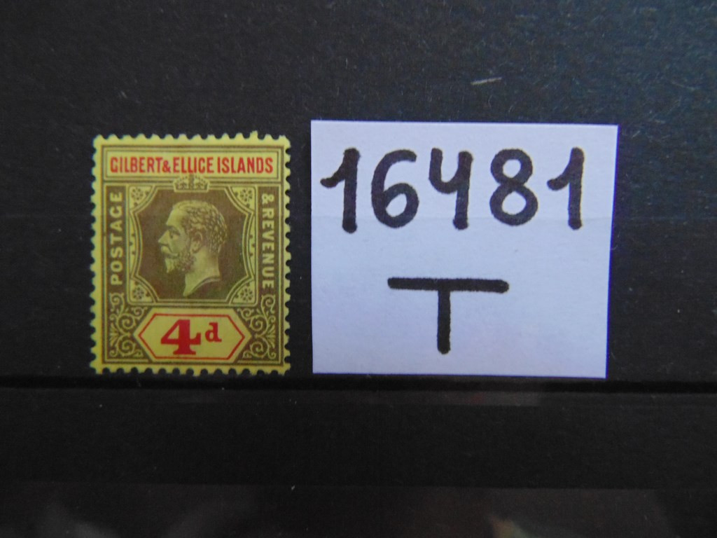 Фото марки Британские Гилберт и Эллис 1912г *