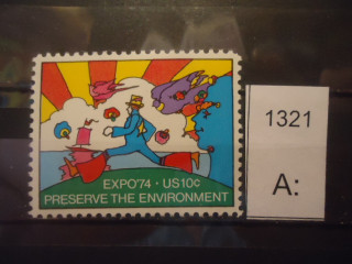 Фото марки США 1974г **