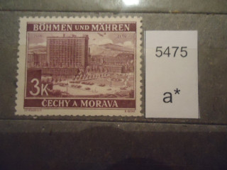 Фото марки Германская оккупация Чехословакии 1939г **