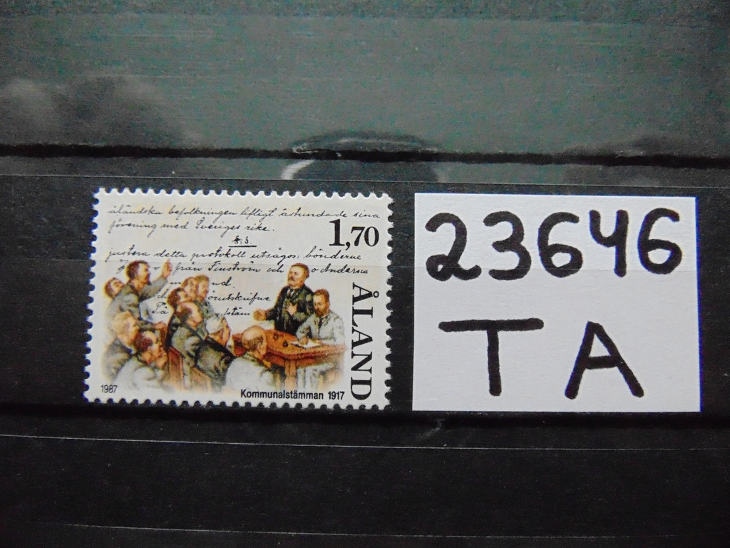 Фото марки Аландские Острова марка 1987г **