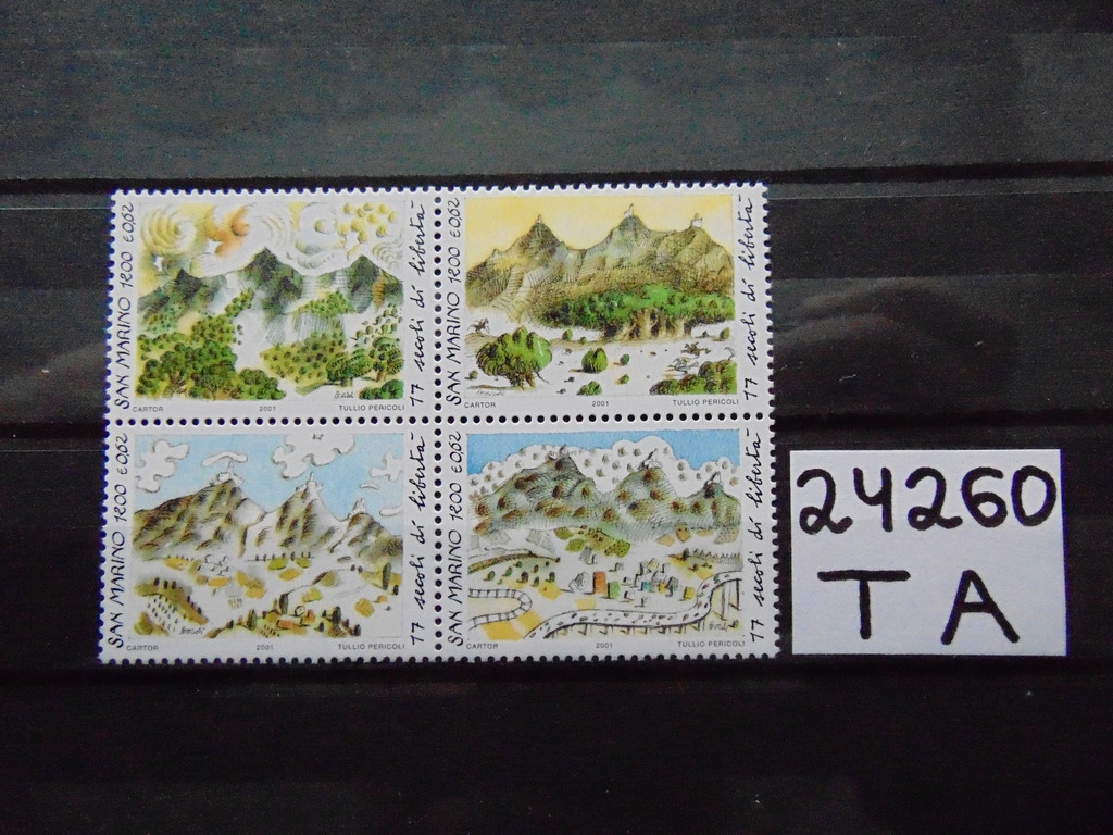 Фото марки Сан Марино серия 2001г **