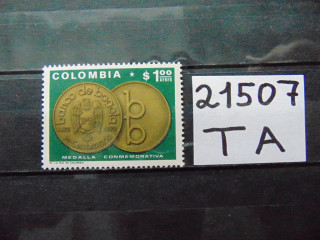 Фото марки Колумбия марка авиапочта 1971г **