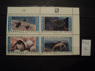 Фото марки Маршаловы острова сцепка 1990г *