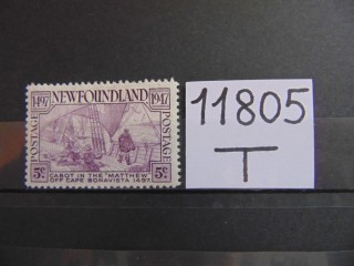 Фото марки Британский Ньюфаундленд 1947г **