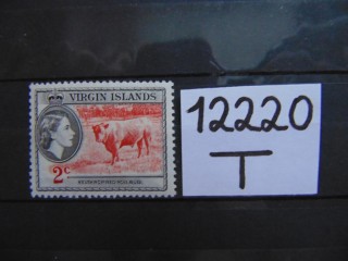 Фото марки Британские Виргинские острова 1956г **