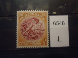 Фото марки Брит. Западное Самоа 1952г **