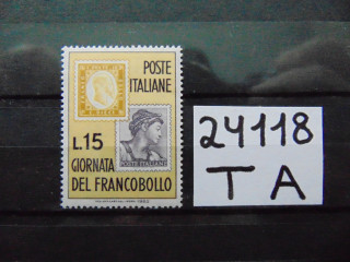 Фото марки Италия марка 1962г **